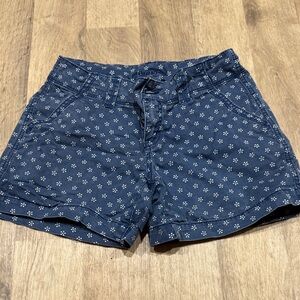 Maurices Navy Floral Jean Shorts